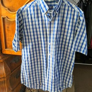 A men's button up shirt